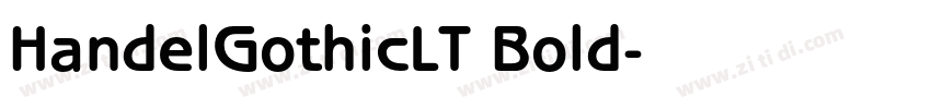 HandelGothicLT Bold字体转换